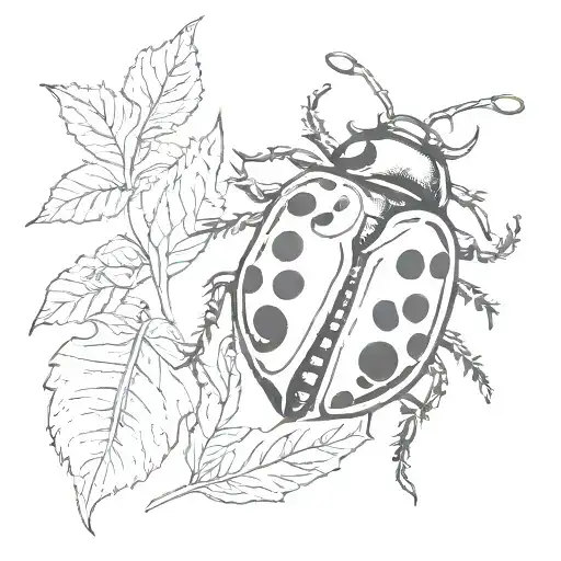 Ladybug Outline