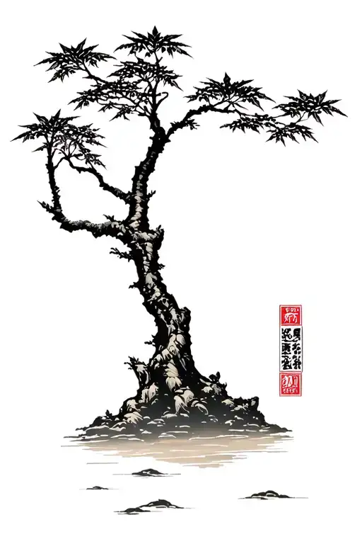 Japanese Maple Tree With Leaves