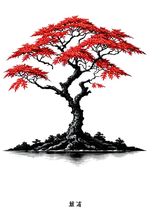 Japanese Maple Tree With Leaves