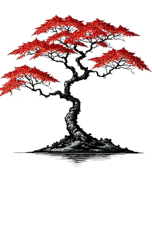 Japanese Maple Tree With Leaves