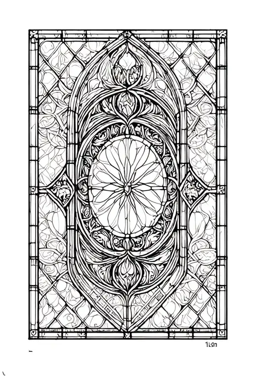 Stain Glass Gothic Window