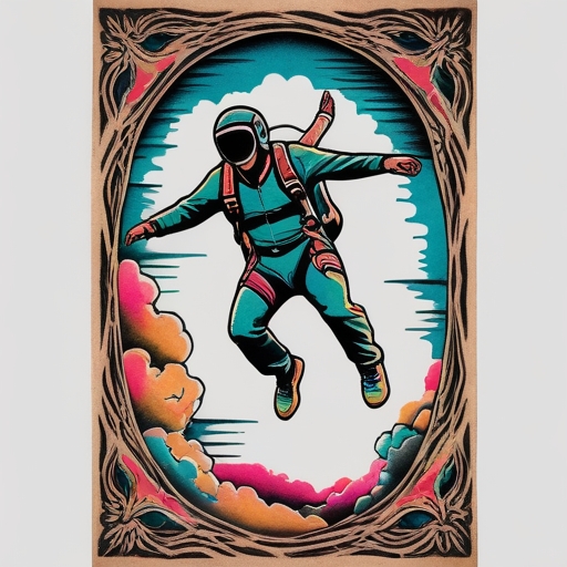 Skydiver Jumping