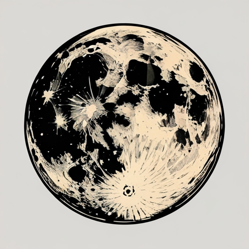 Crimson Ember of the Moon