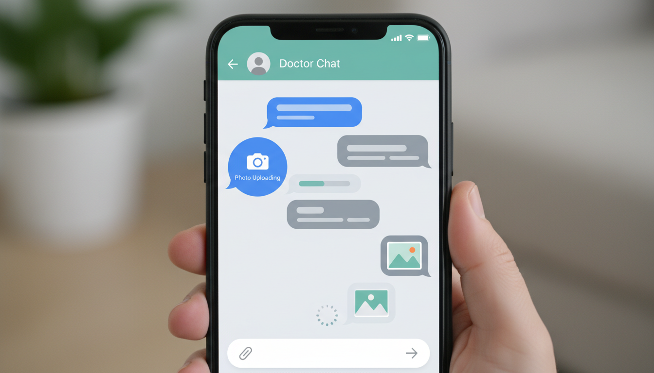 Интерфейс приложения для онлайн-консультации дерматолога