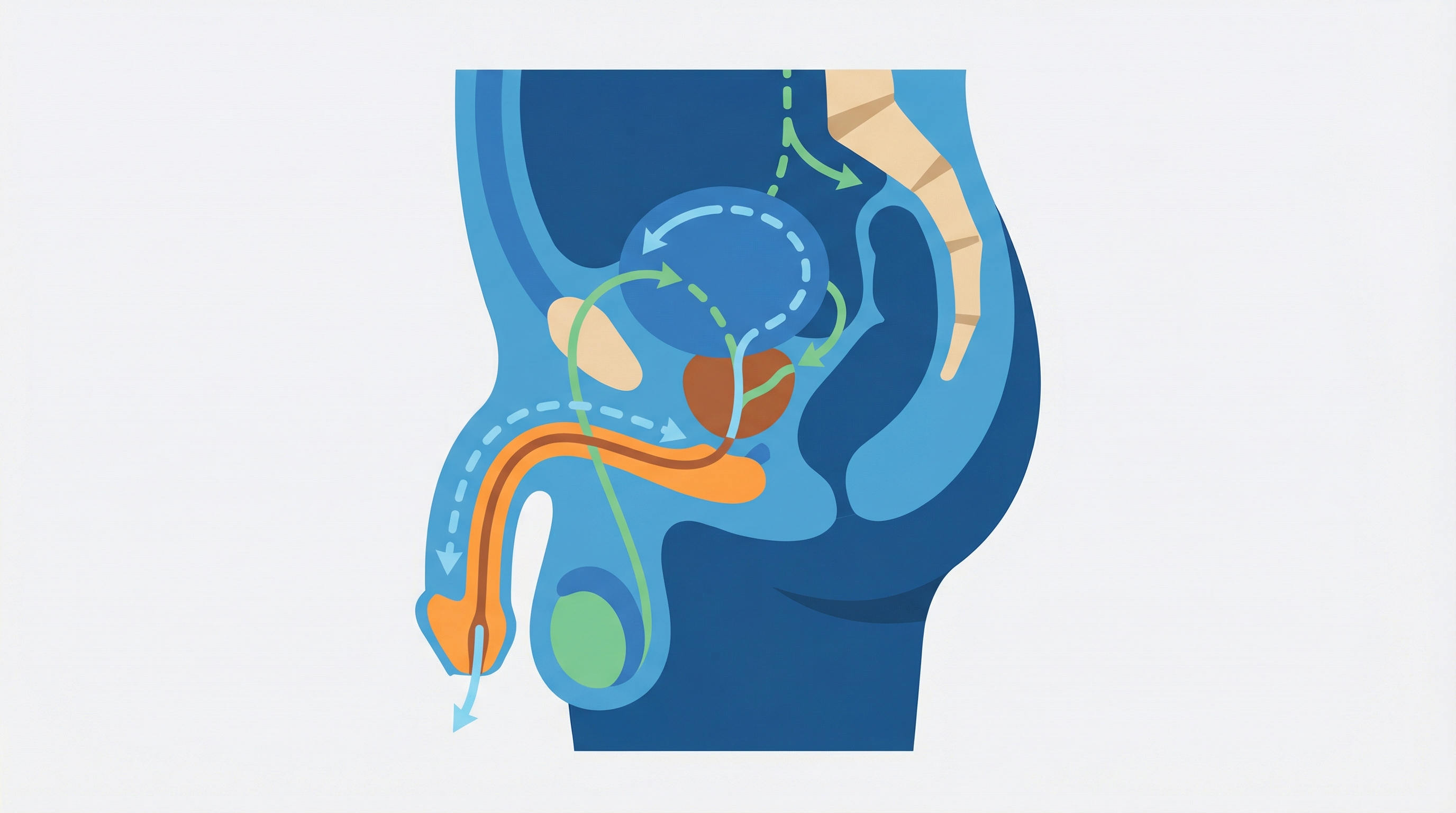 Простата у мужчин - анатомическое расположение