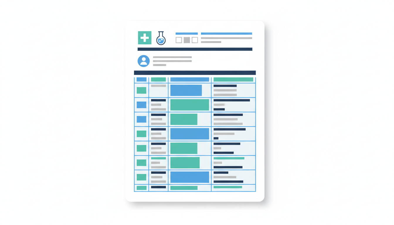 Результаты анализа крови на ПСА - лабораторный бланк