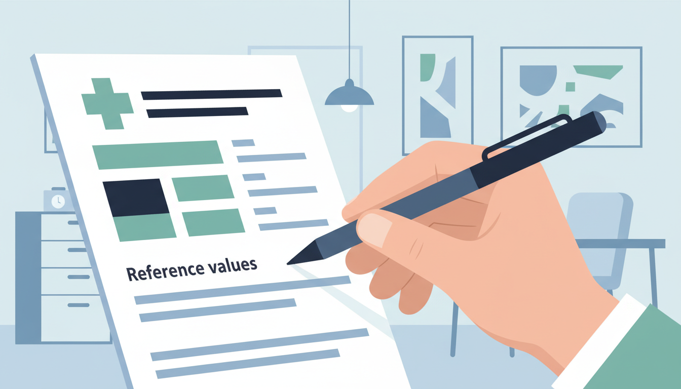 Понять результаты анализов - референсные значения в бланке