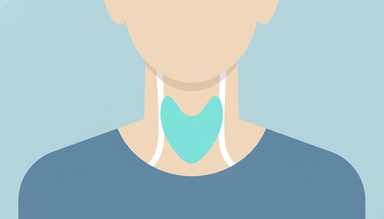 Анатомическое расположение щитовидной железы