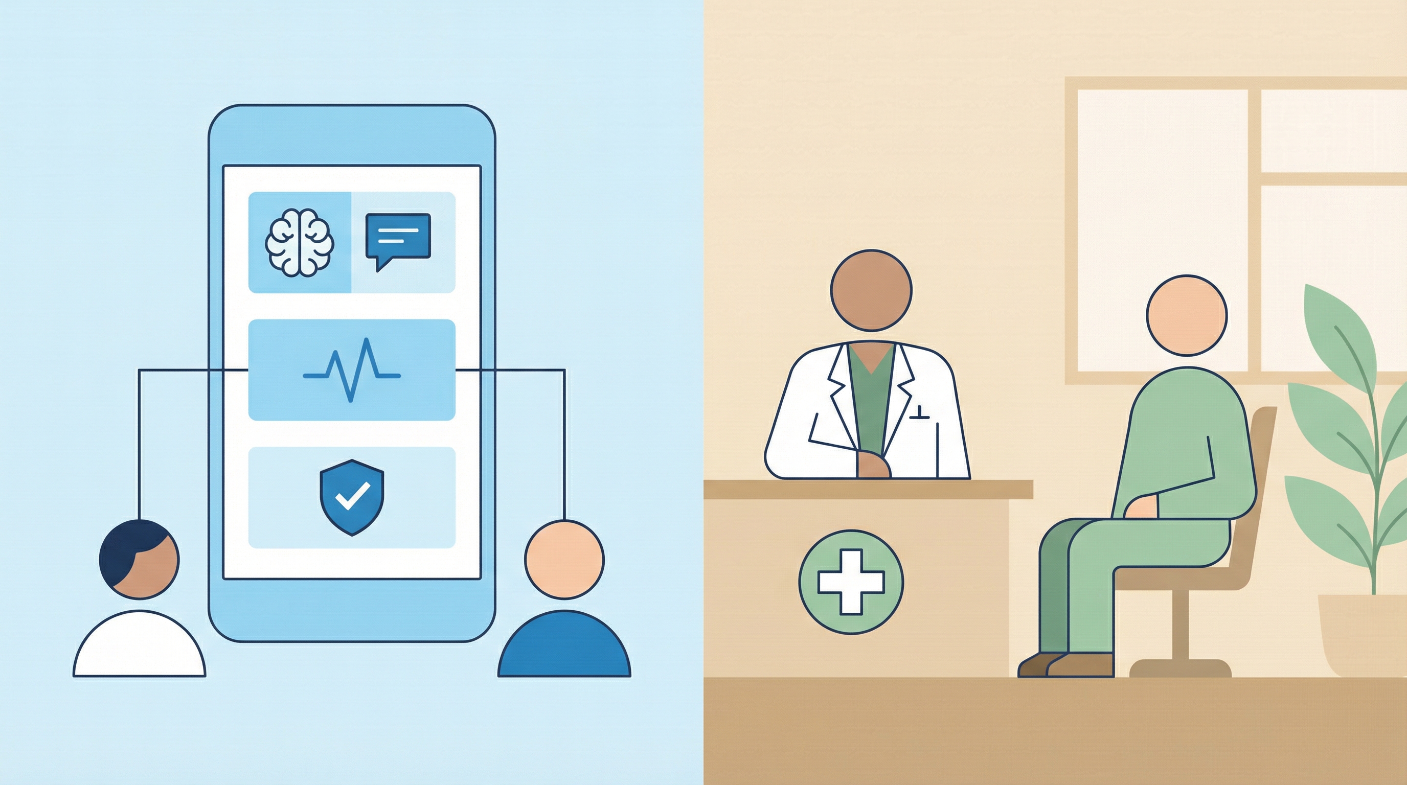 Сравнение ИИ консультации и приёма у живого врача