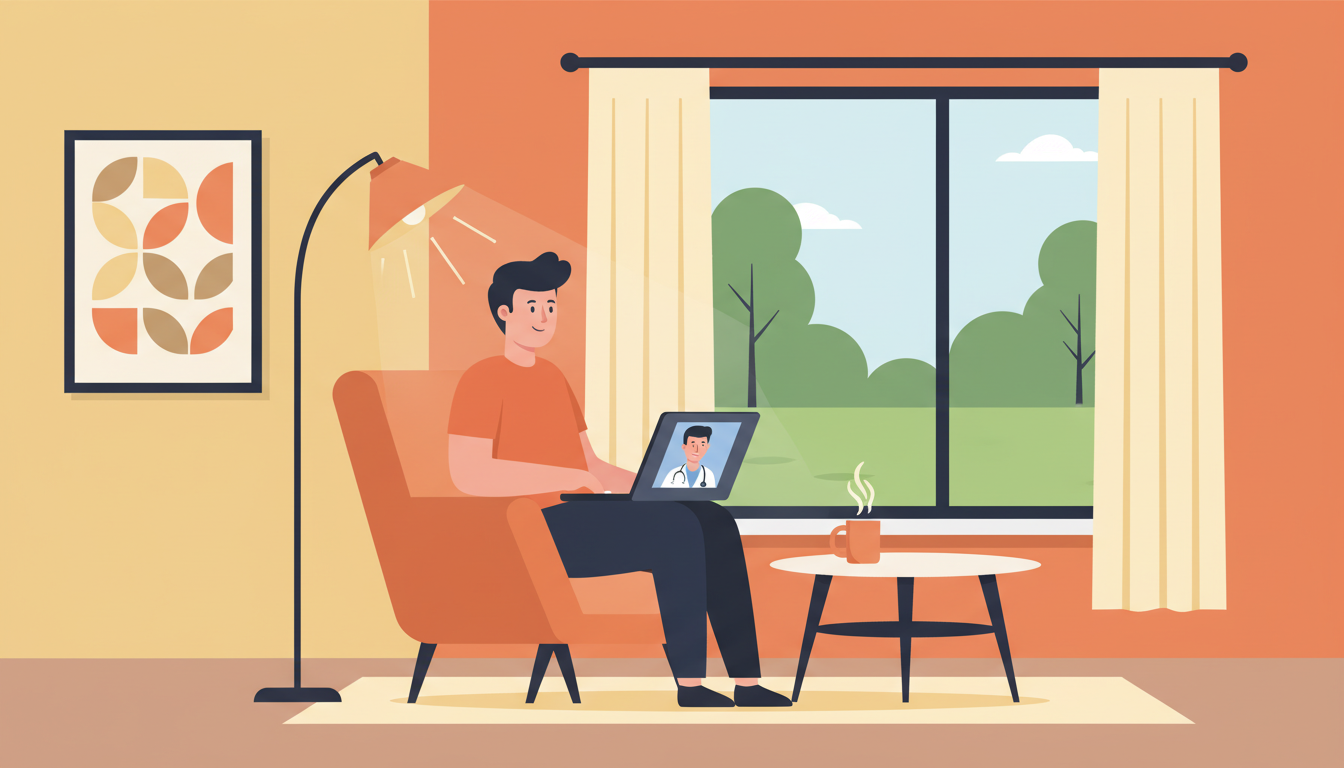 Онлайн консультация с врачом через ноутбук