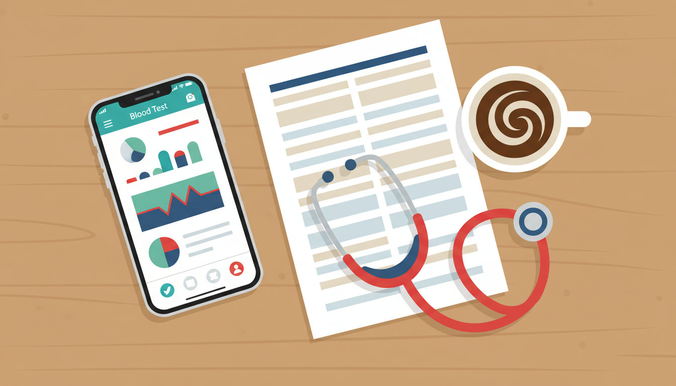 Процесс загрузки анализов в мобильное приложение ИИ-ассистента