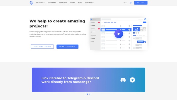 Cerebro - система управления для креативных проектов