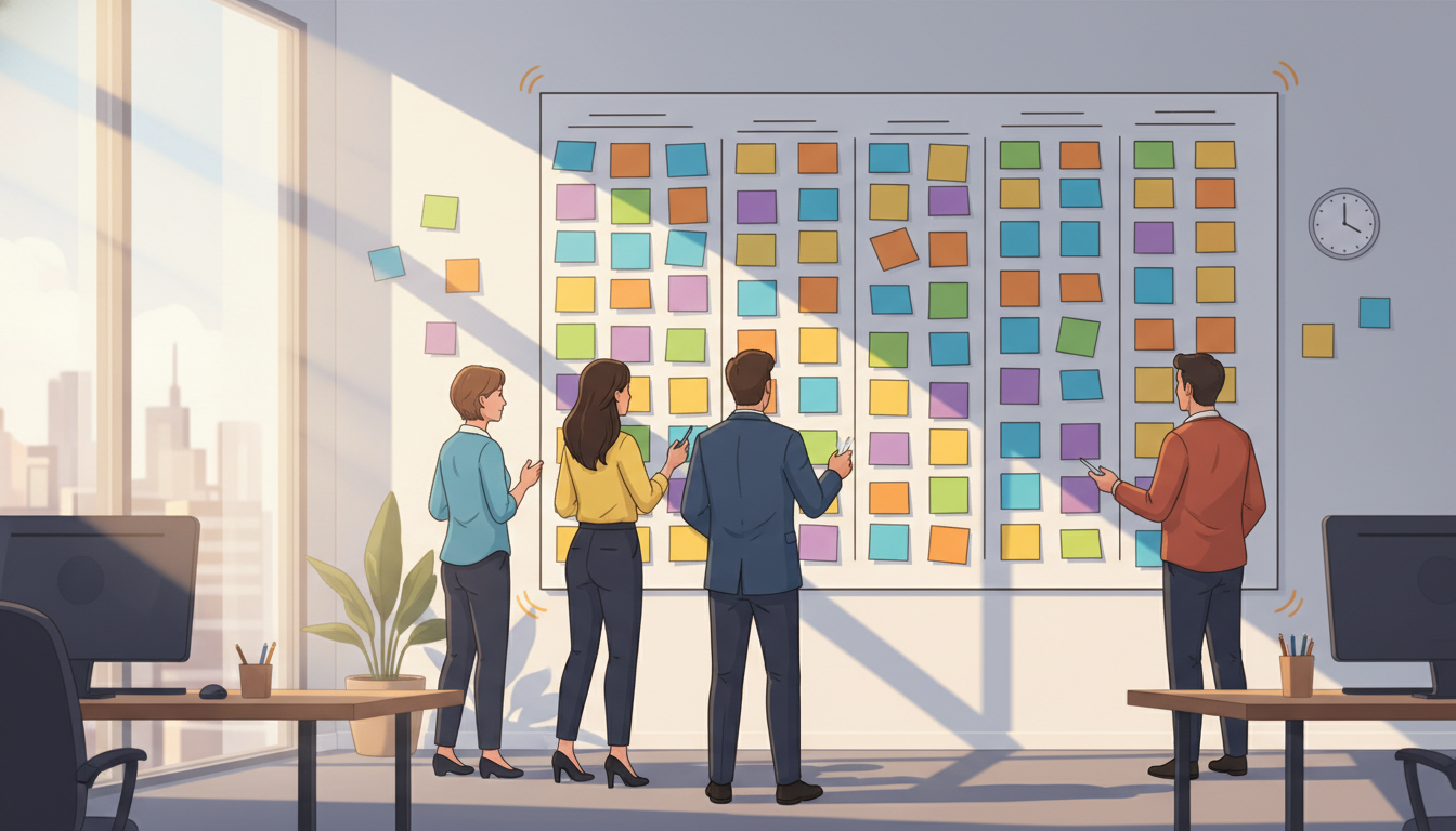 Kanban-доска для визуального управления задачами команды