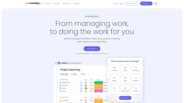 Monday.com kanban board view