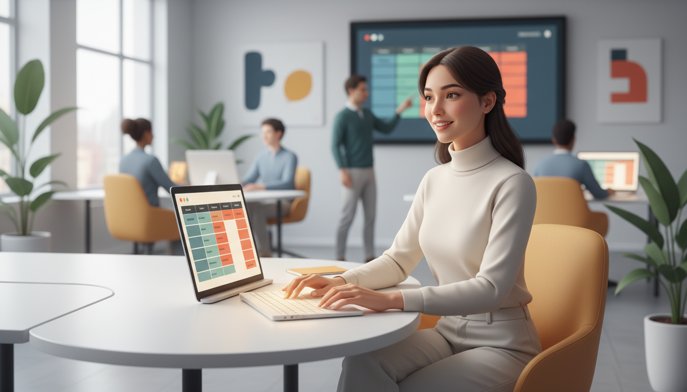 Команда работает с таск-менеджером