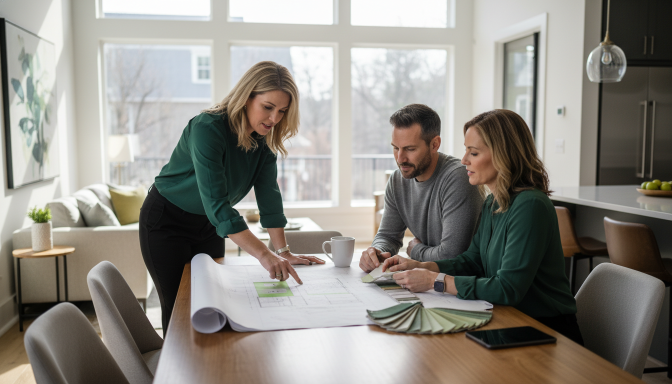 Kitchen remodeling consultation and planning in Bethesda home