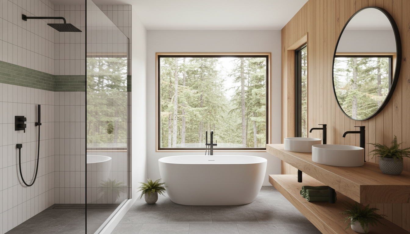 Bathroom remodeling in Seattle - Pacific Northwest modern design style