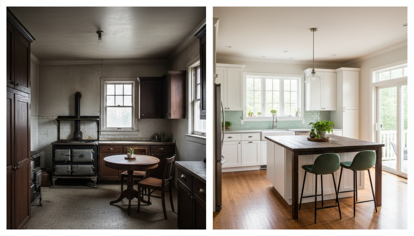 kitchen remodel seattle transformation before after 1920s home renovation modern design
