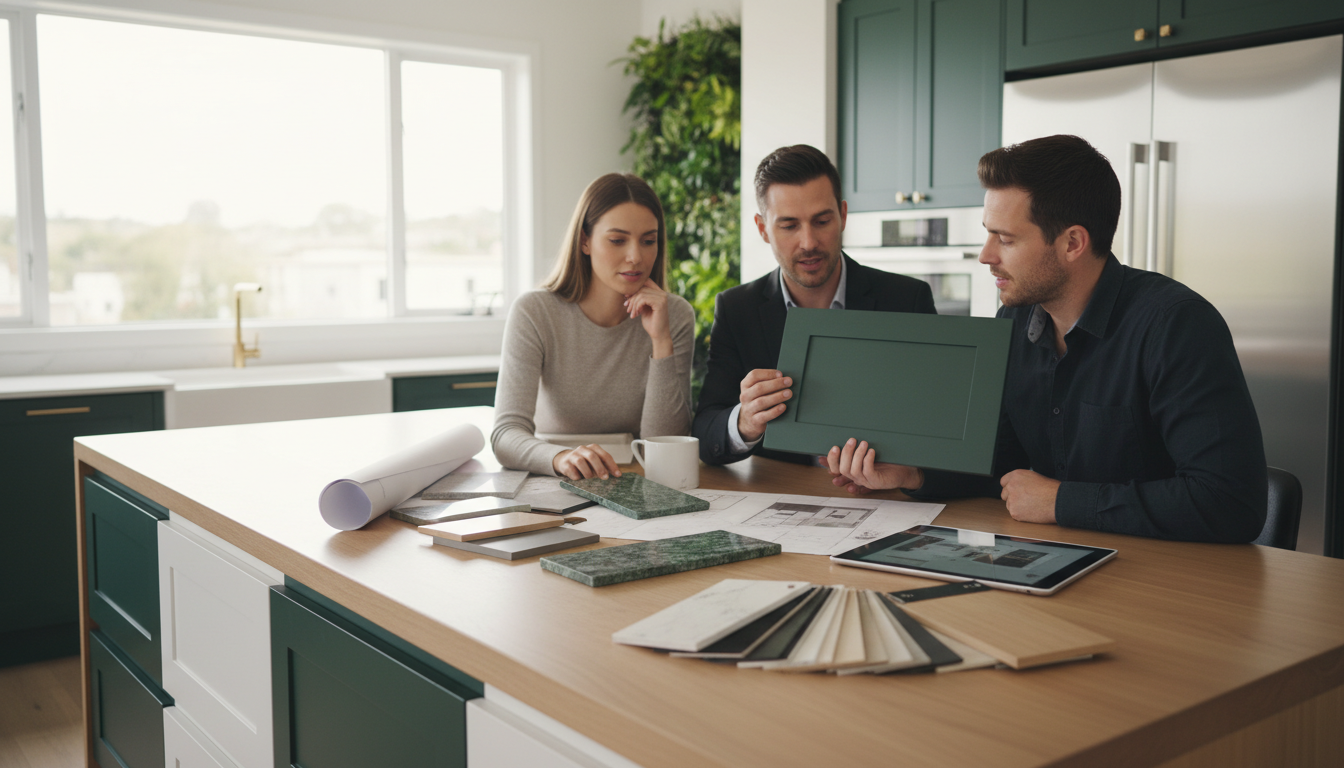 kitchen remodel seattle planning design consultation contractor homeowner meeting