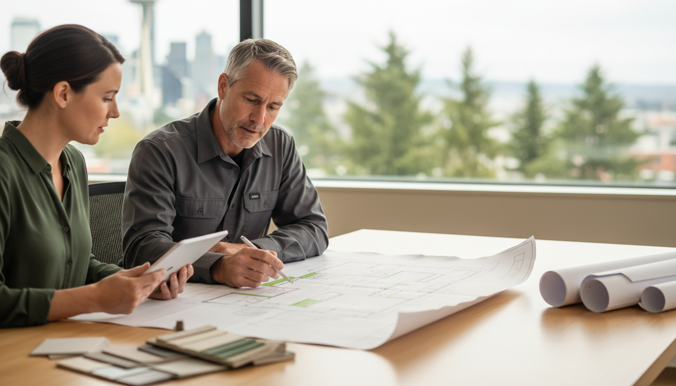 Professional contractor consultation for Seattle home remodeling project planning