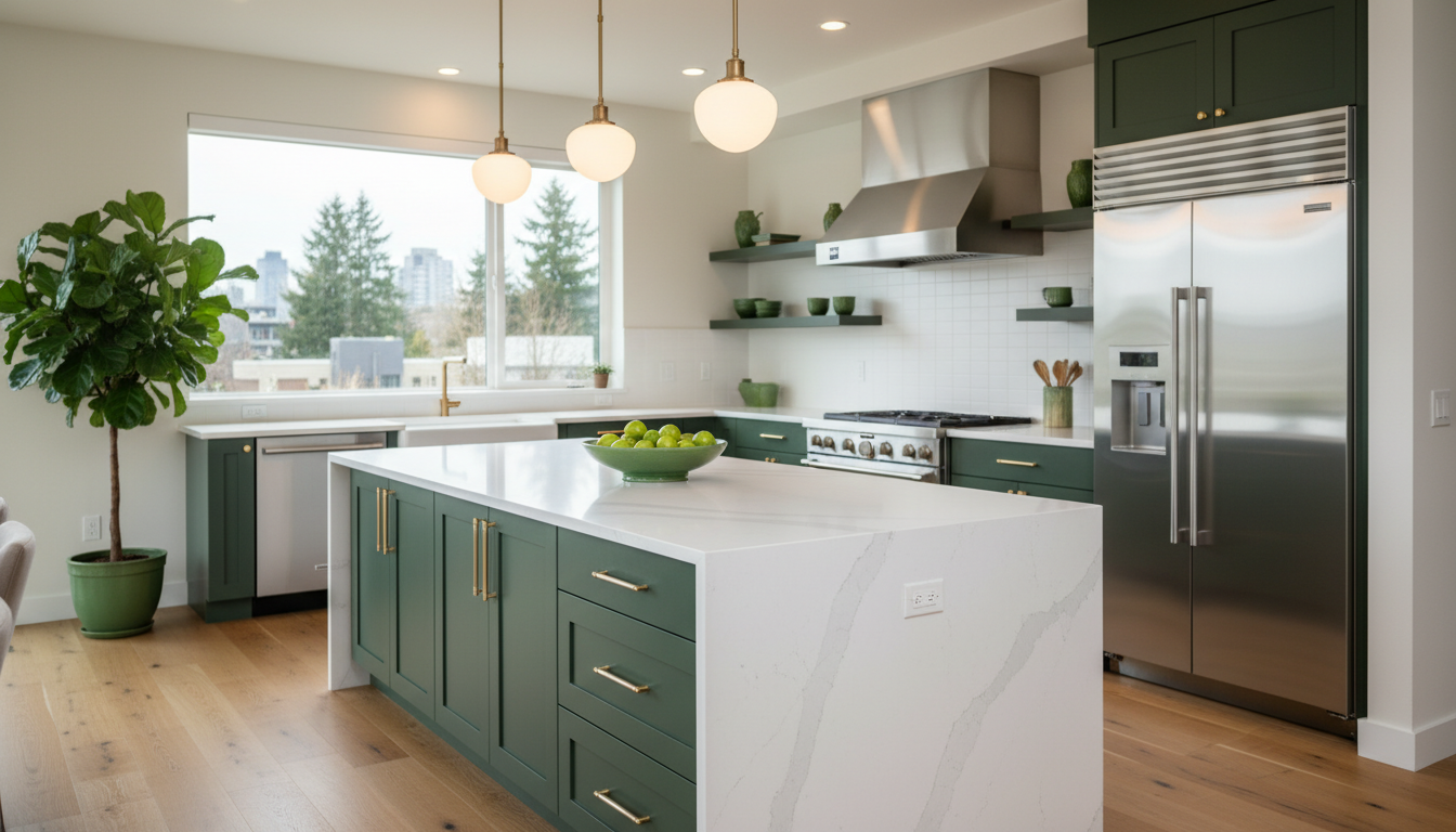 Luxury kitchen remodel with high-end finishes